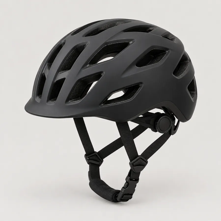 Strikora Sports Ventilated Cycling Helmet, Matte Black